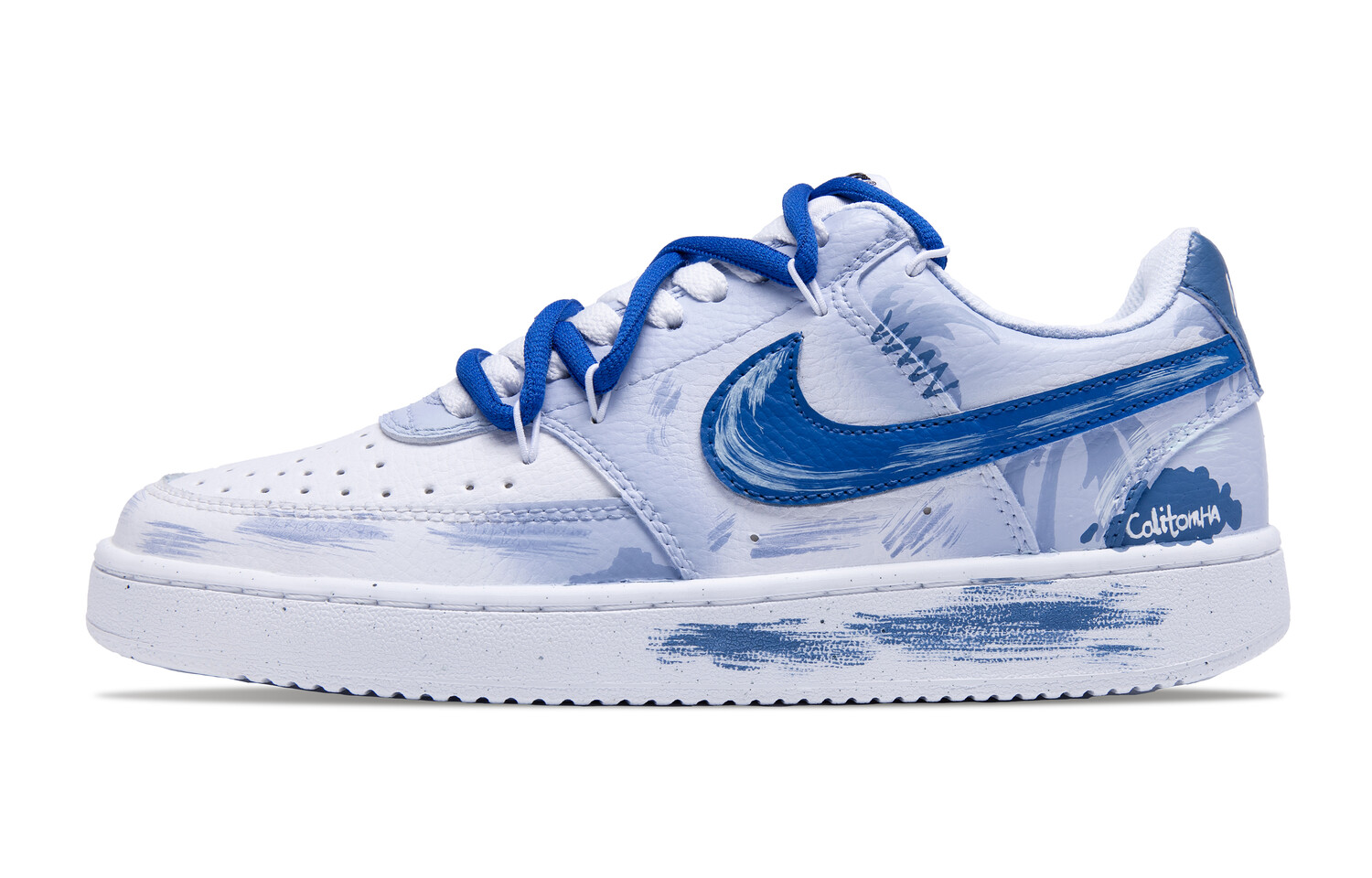 

Кроссовки Nike Court Vision 1 Skateboarding Shoes Unisex Low-top Blue/white, голубой, Синий, Кроссовки Nike Court Vision 1 Skateboarding Shoes Unisex Low-top Blue/white, голубой