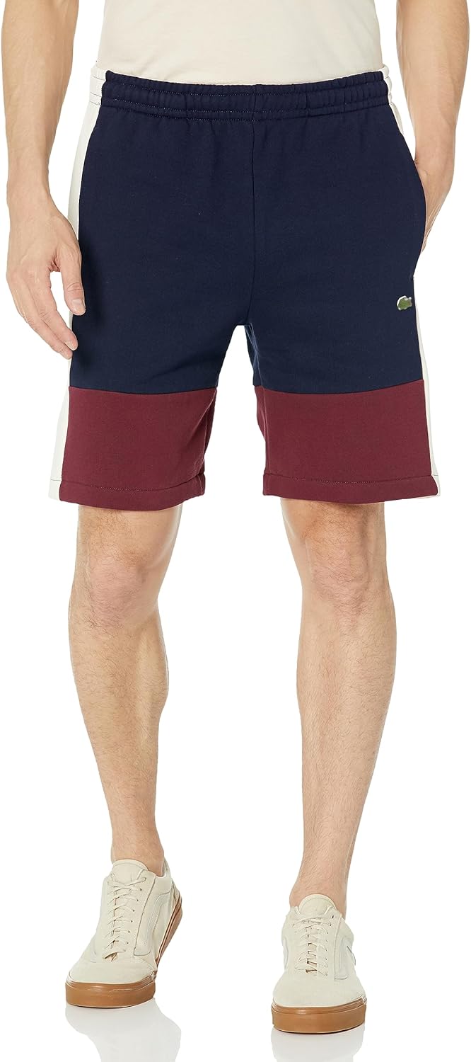 

Lacoste мужские шорты Regular Fit с регулируемой талией 4", Navy Blue/Zin/Lapland