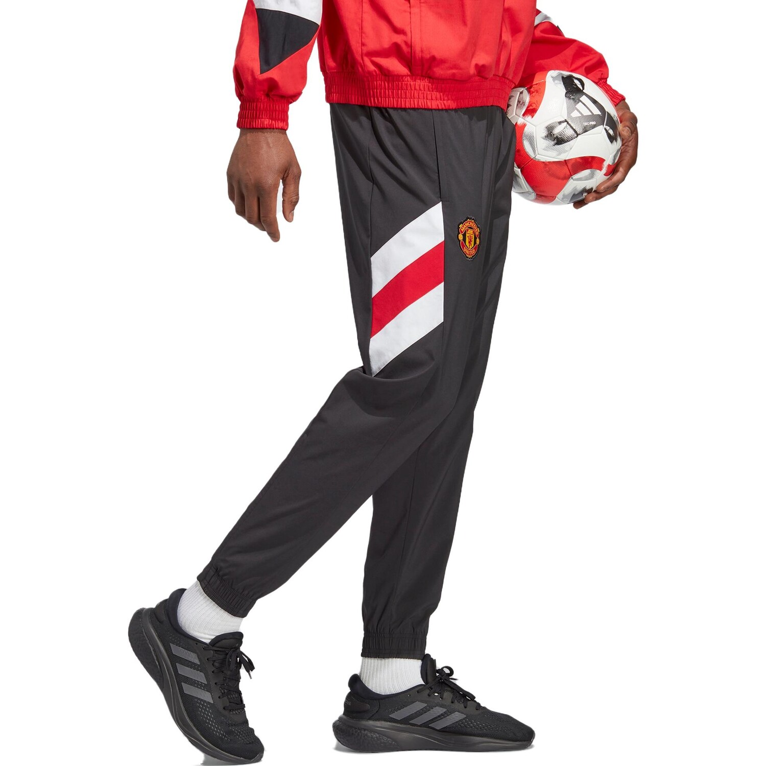 SS23 ICONS Коллекция Трикотажные Штаны Мужские Черные Adidas, черный — фото 4