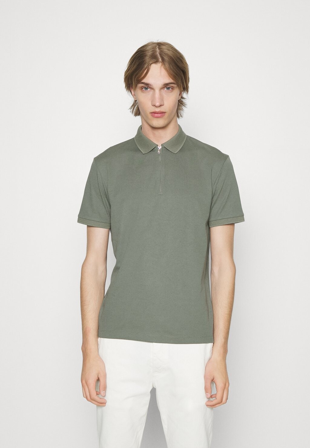 

Polo Slhfave Ss Selected, цвет agave green