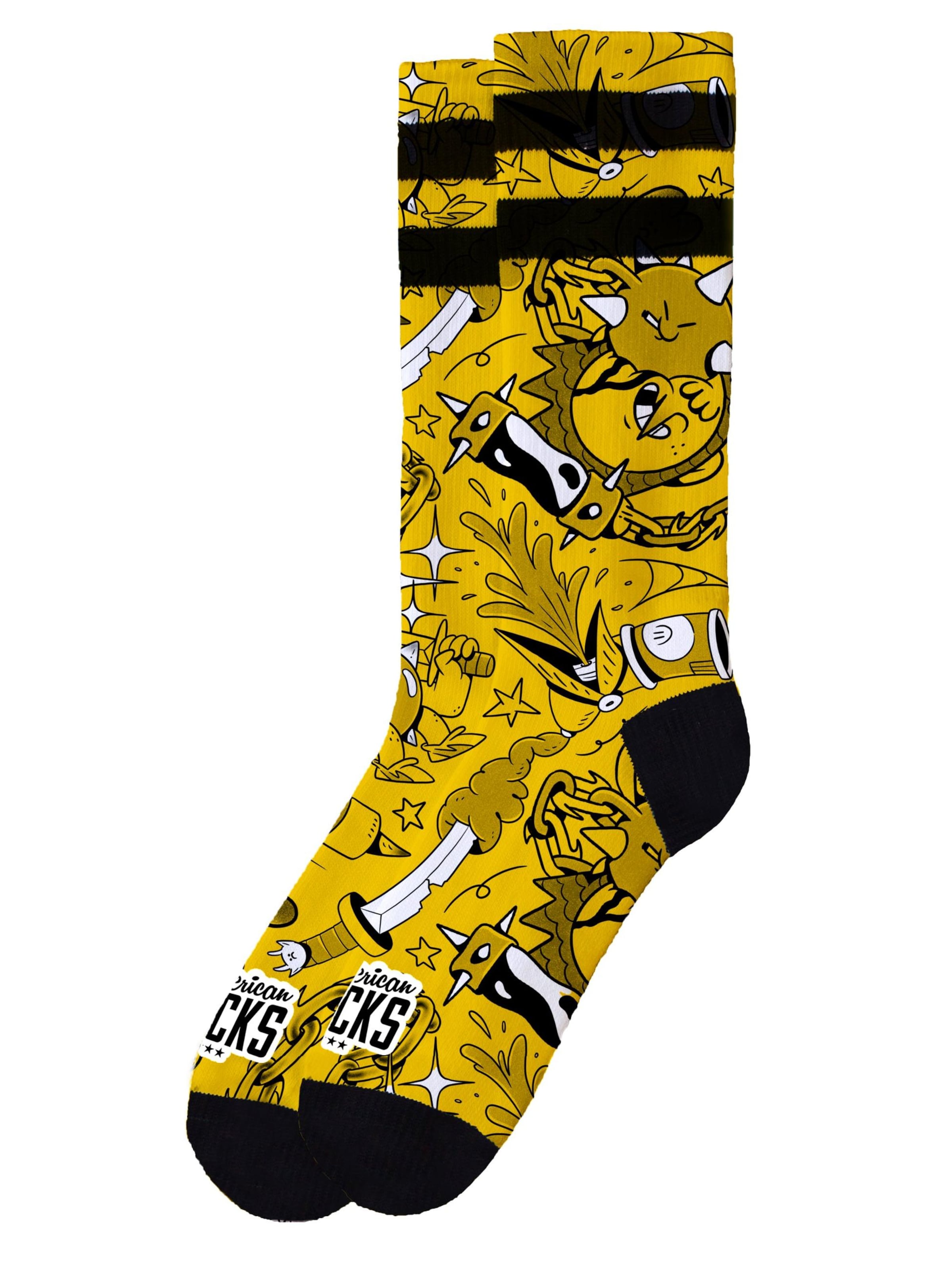 

American Socks Носки 'Misfire' в желтом цвете