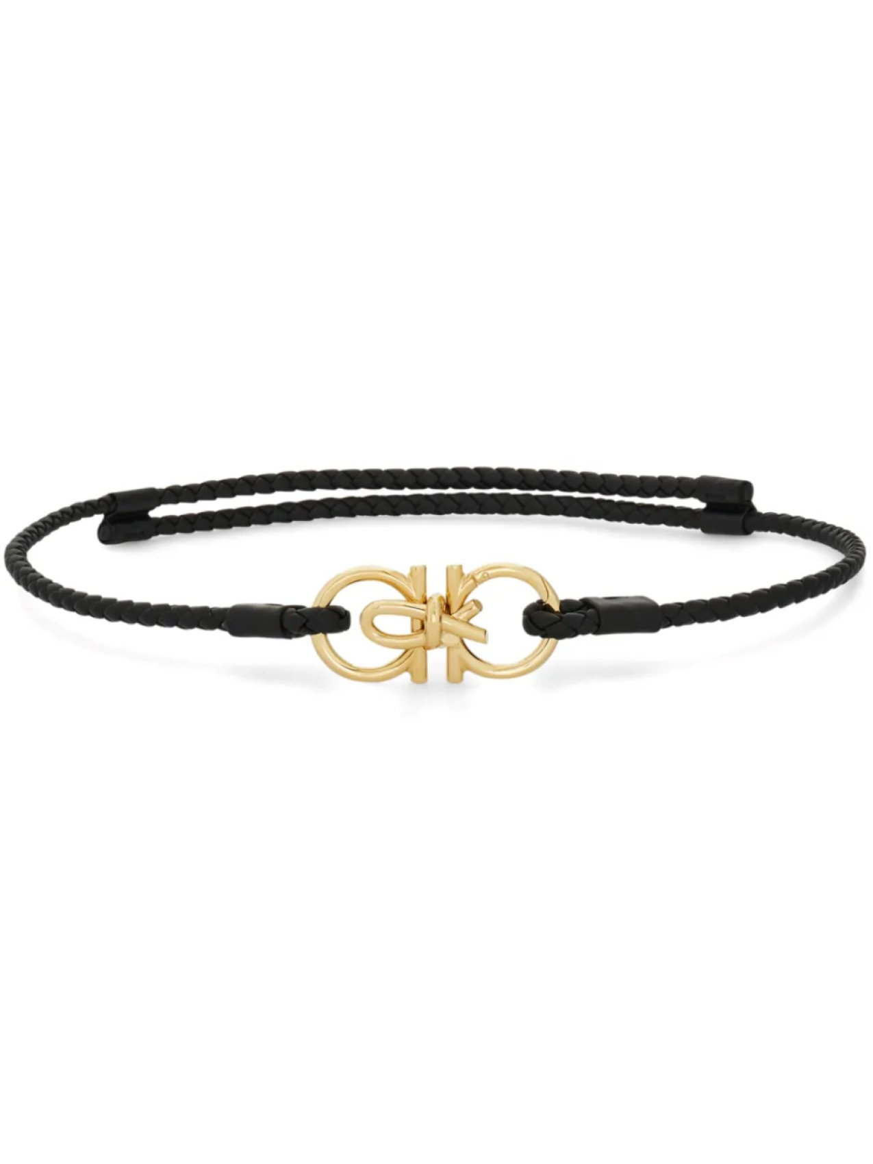 

Ferragamo ремень Extendable с декором Gancini, черный