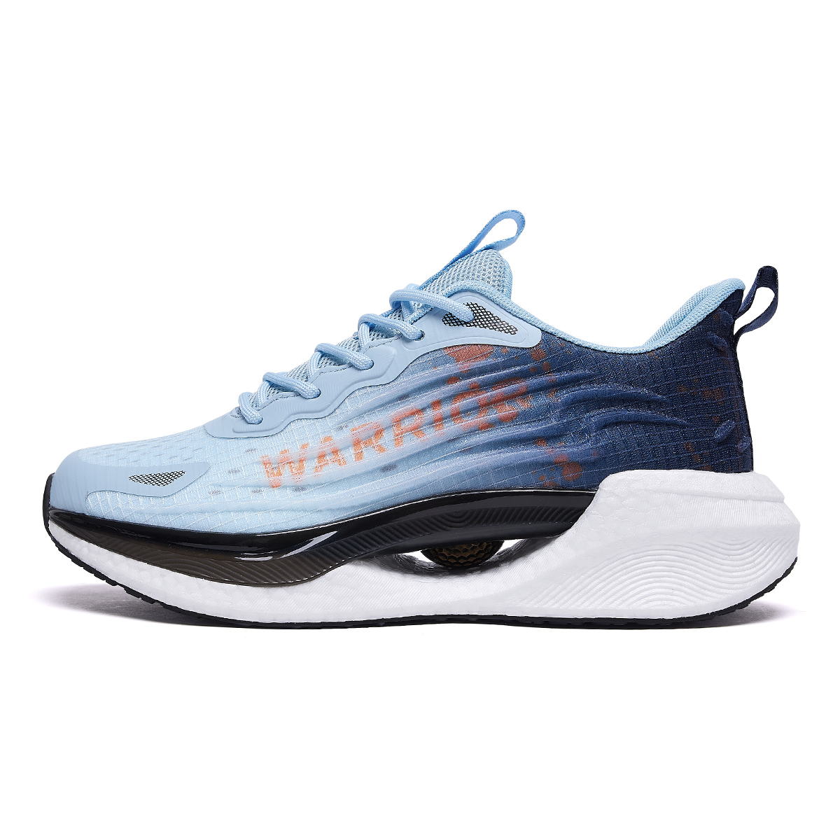 

Беговые кроссовки мужские низкие Пыльно-голубой Светло-синий Серо-голубой Озерная синева Черный WARRIOR