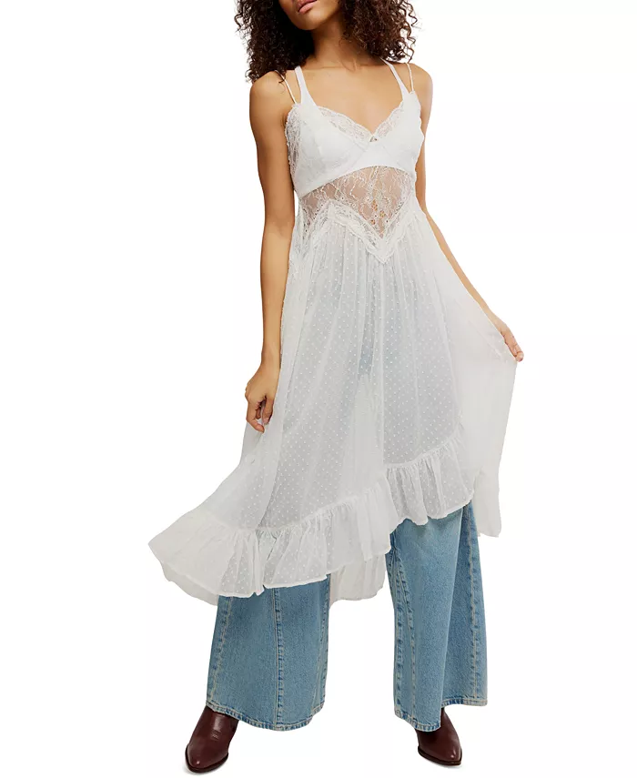 

Женское платье-комбинация Light My Fire Maxi Free People, белый