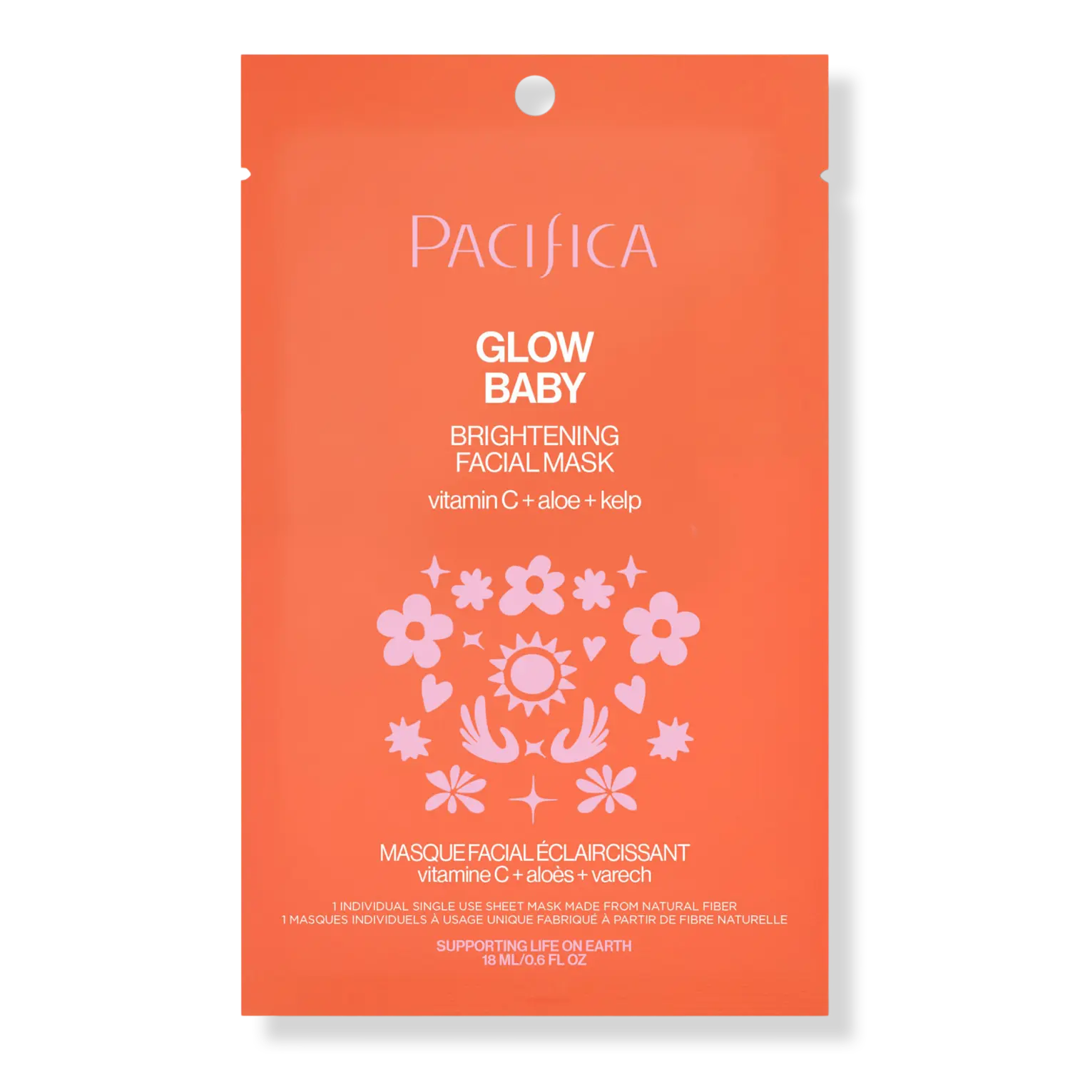 

Осветляющая маска для лица Glow Baby с витамином С Pacifica