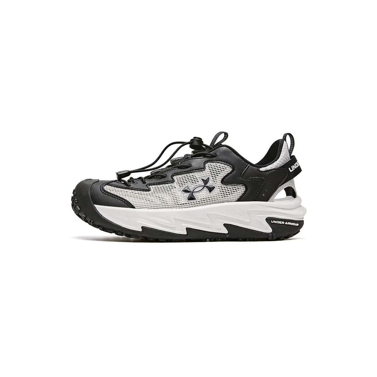 Детские сандалии Outdoor Collection из искусственной кожи с низким верхом Under Armour, черный серый