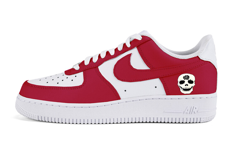 

Кроссовки Nike Air Force 1 Skateboarding Shoes Men Low-top Red, фуксия, Розовый, Кроссовки Nike Air Force 1 Skateboarding Shoes Men Low-top Red, фуксия