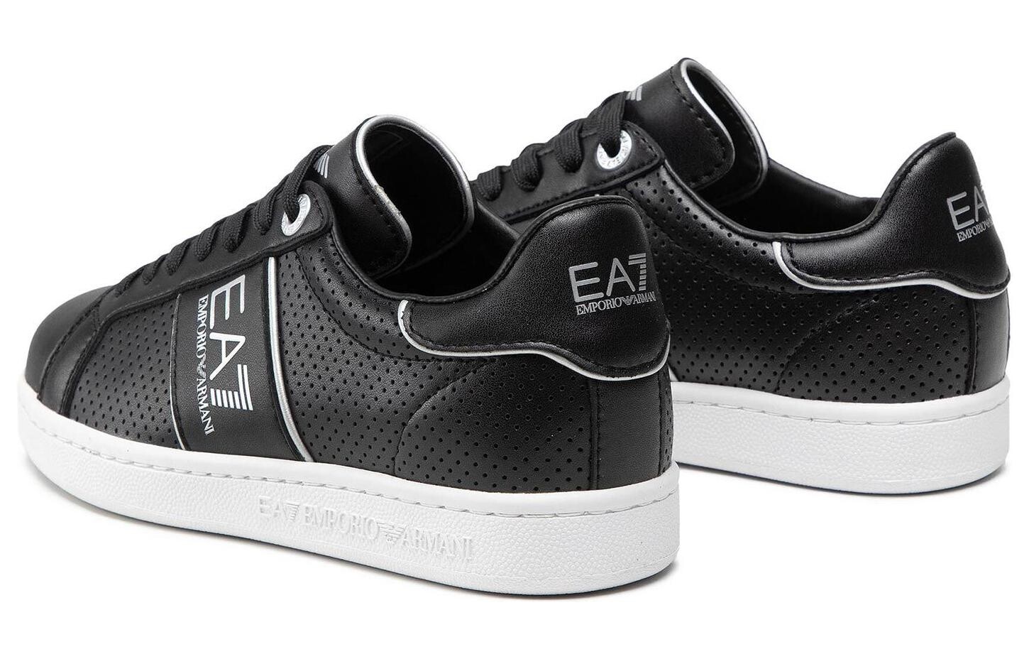 Кроссовки EMPORIO ARMANI EA7 Skateboarding Shoes Men Low-top Black, черный — фото 4