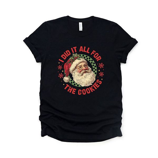 

Футболка с принтом Did it for the cookies santa Simply Sage Market, Black, Черный, Футболка с принтом Did it for the cookies santa Simply Sage Market, Black