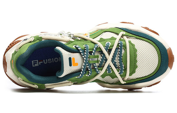 Кроссовки fashion daddy shoes 'green white' Fila Fusion, зеленый — фото 3