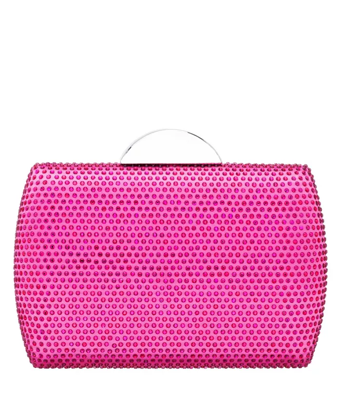 

Женская кристальная сумочка-клатч Minaudiere Nina, розовый