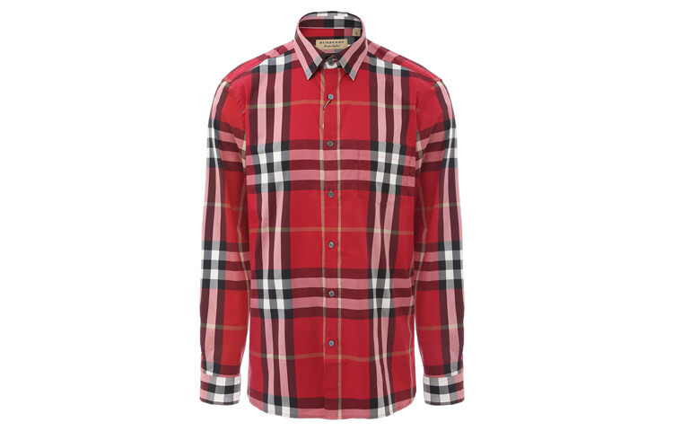 

Рубашка мужская красная Burberry, красный