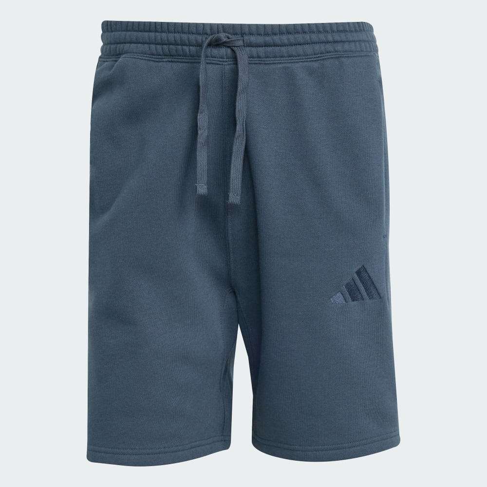 Шорты Adidas ALL SZN Fleece Shorts, цвет Aurora Ink — фото 4