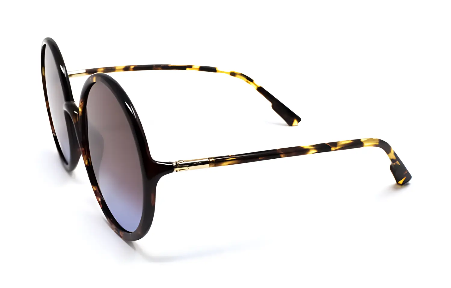 

DIOR Круглые солнцезащитные очки в черепаховом цвете для женщин, Tortoiseshell
