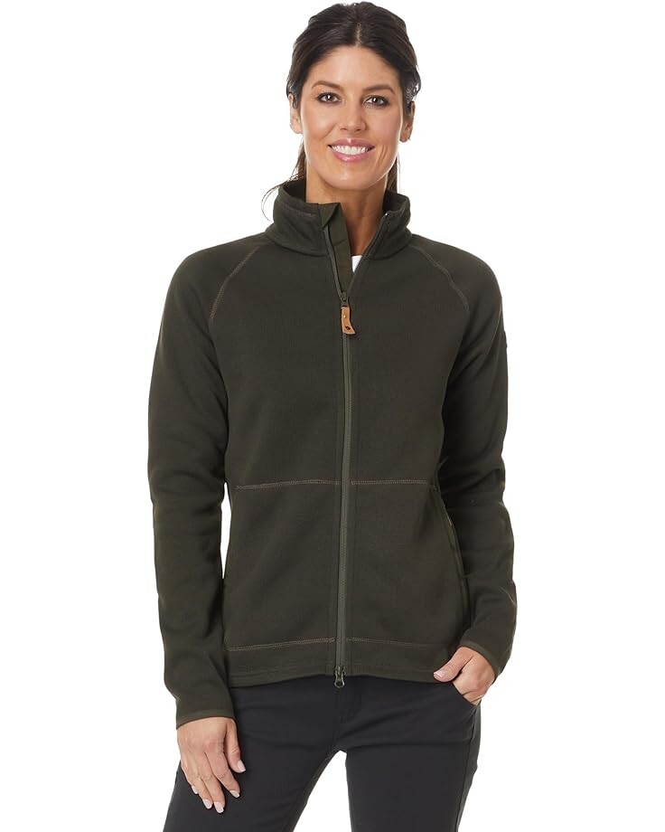 

Флис Fjällräven Övik Fleece Zip Sweater, цвет Deep Forest