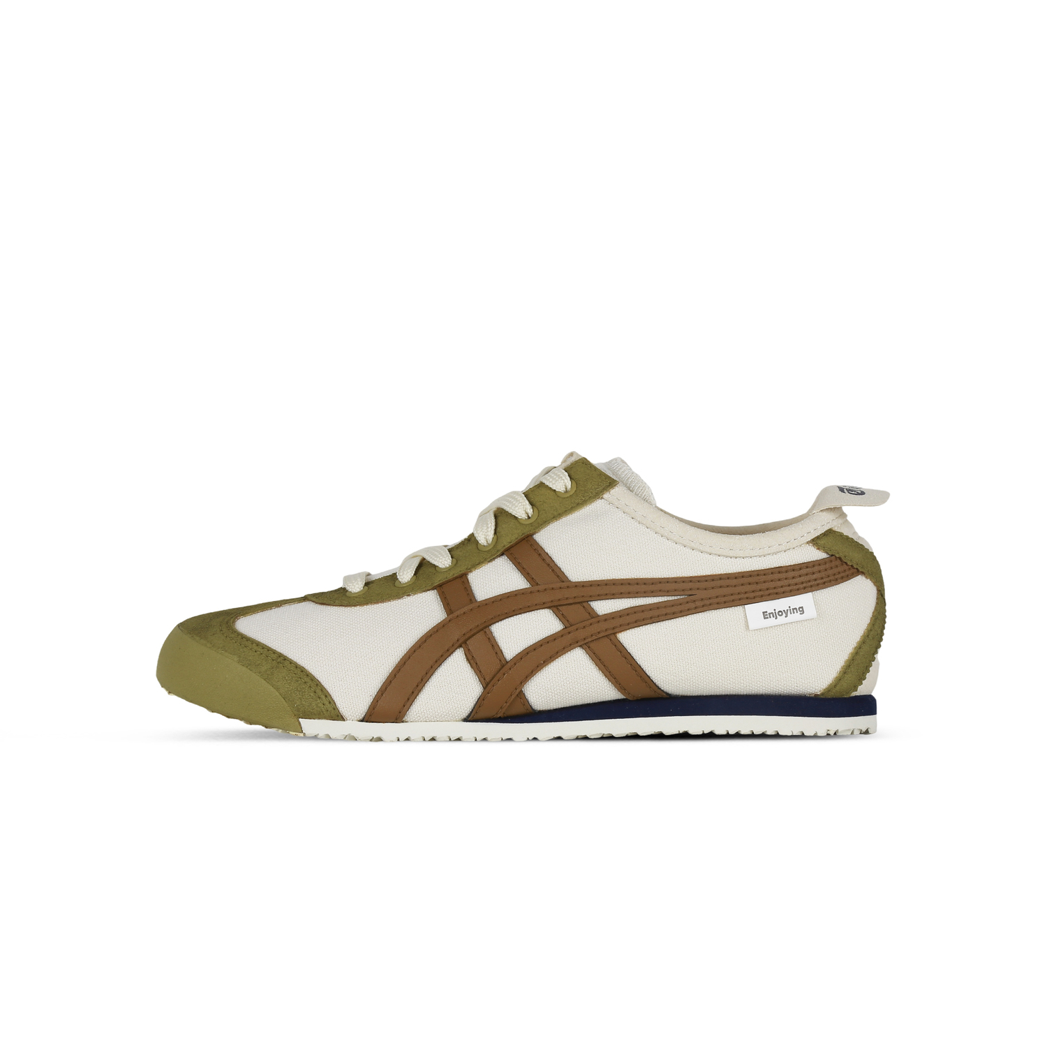 

Мексика 66 слипоны повседневная обувь унисекс низкие бежевый/коричневый/синий/зеленый Onitsuka Tiger, коричневый/зеленый