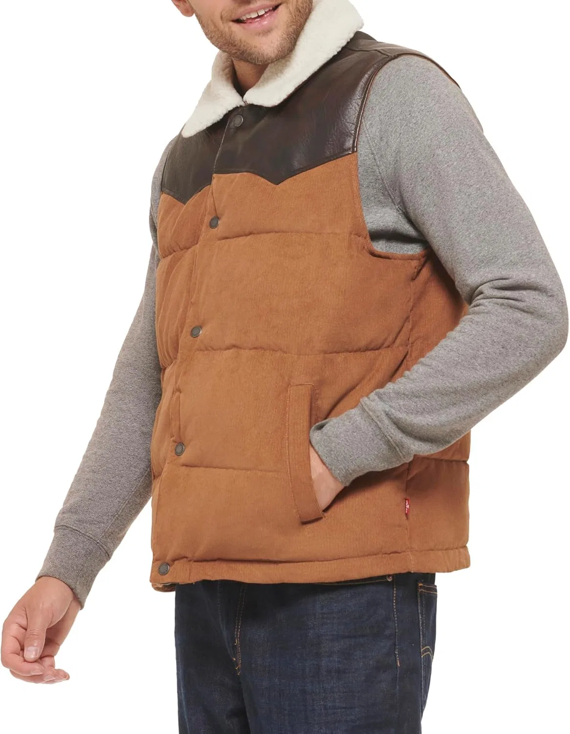 Мужская куртка Levi's Out West из комбинированной ткани Levi's — фото 2