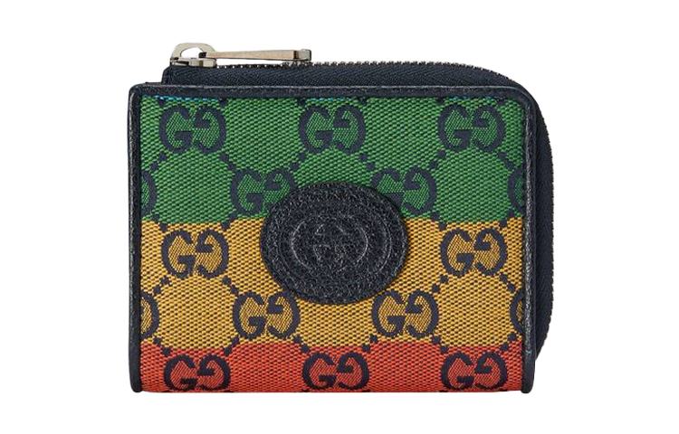 

GUCCI Кожаный бумажник с холщовой биркой