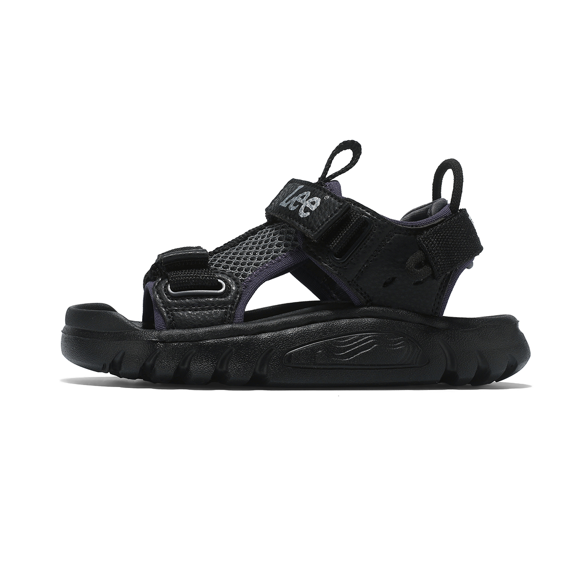 

Нескользящие, дышащие, легкие, амортизирующие, сбалансированные низкие детские сандалии Lee, черный