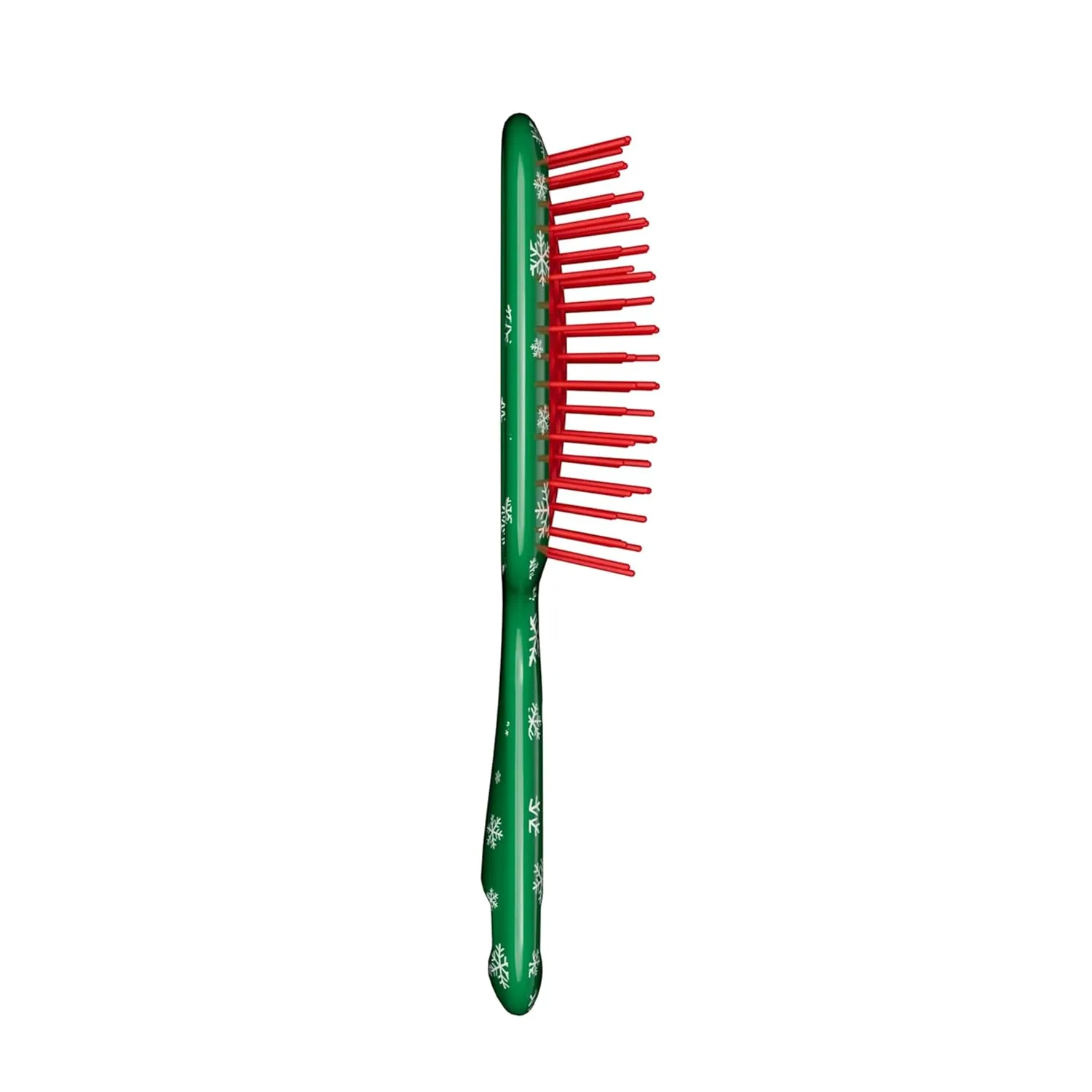 Мини-щетка для волос UNbrush Mini Holiday Hair Brush для безболезненного расчесывания всех типов влажных и сухих волос. Fhi Heat, Snowy Pine Green — фото 2