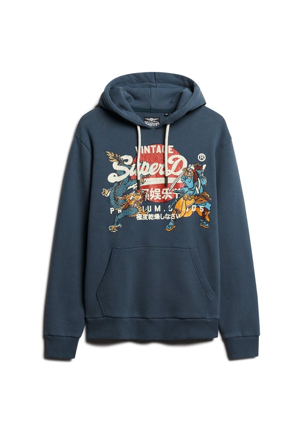 

Толстовка с капюшоном TOKYO VI GRAPHIC EINFARBIG Superdry, темно-синий