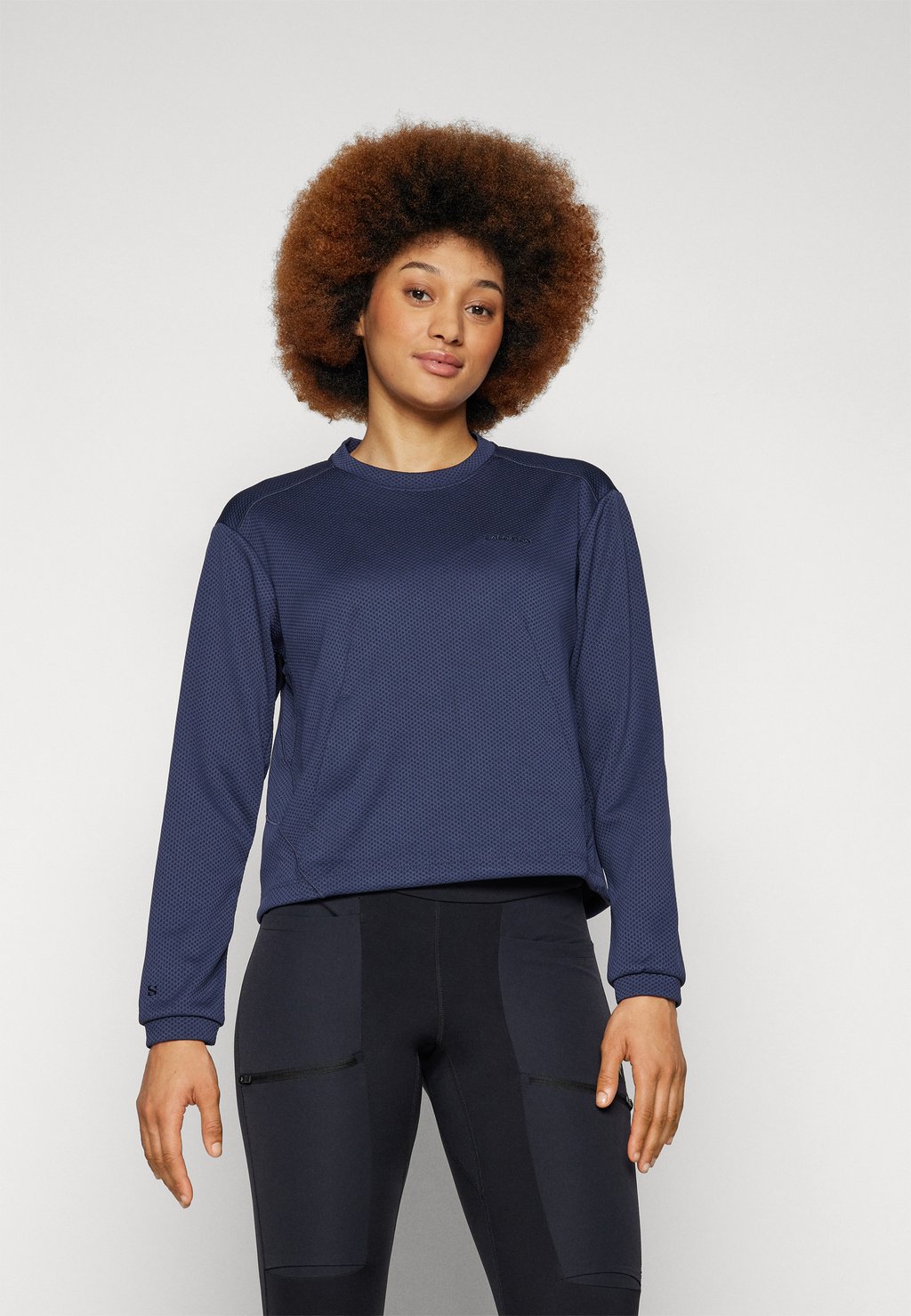 

Толстовка CREWNECK Salomon, темно-синий