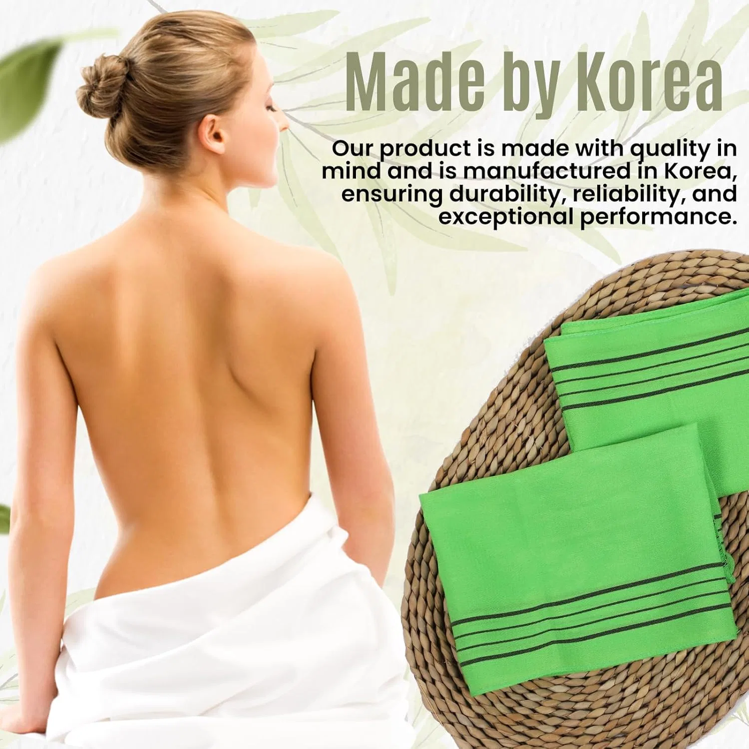 Корейские отшелушивающие мочалки etreetowel, 4 шт. Etreetowel, Pack Of 4 Extra Large (89.9 X 27.9 Cm) — фото 4
