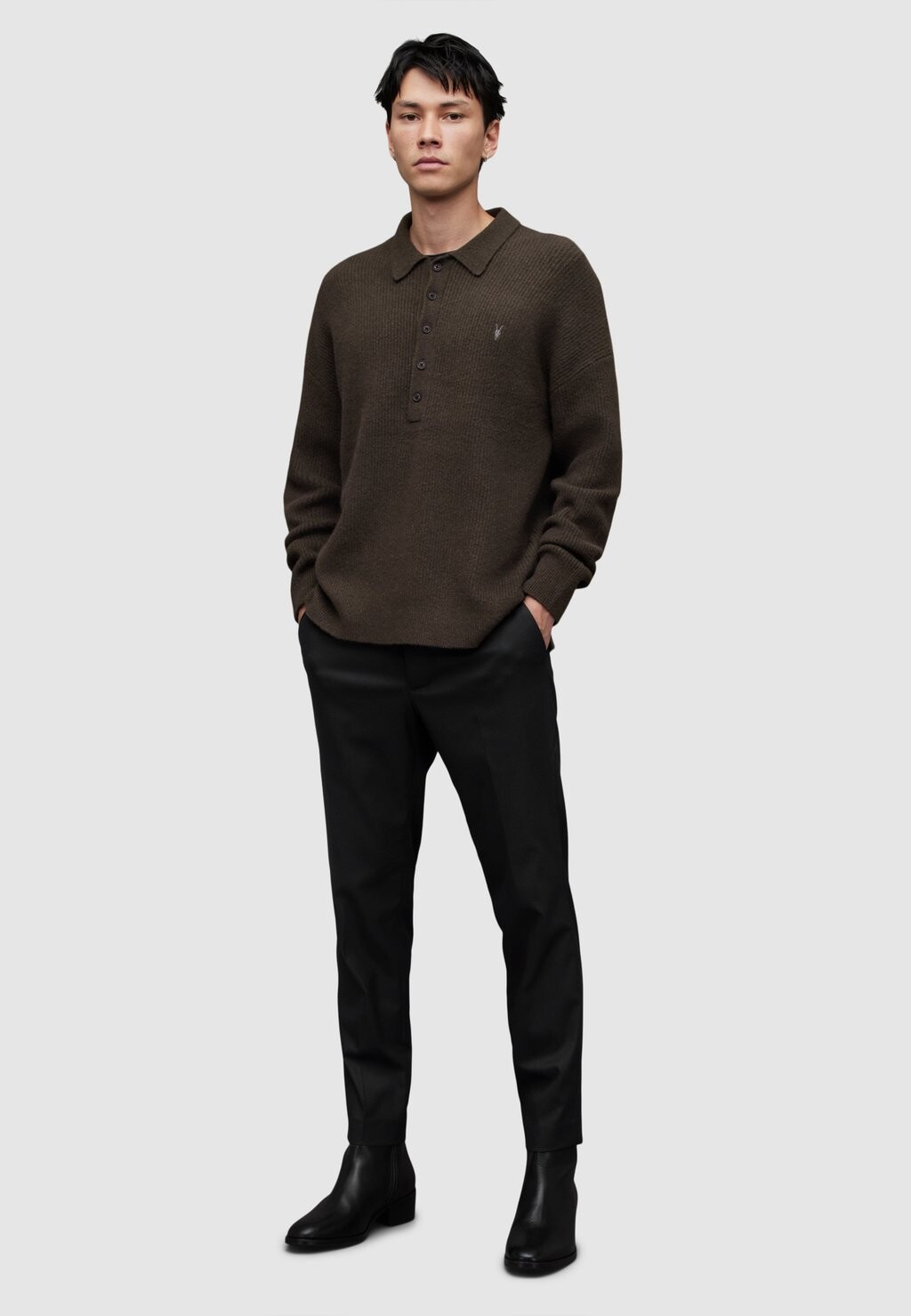 

Свитер Shapley AllSaints, коричневый
