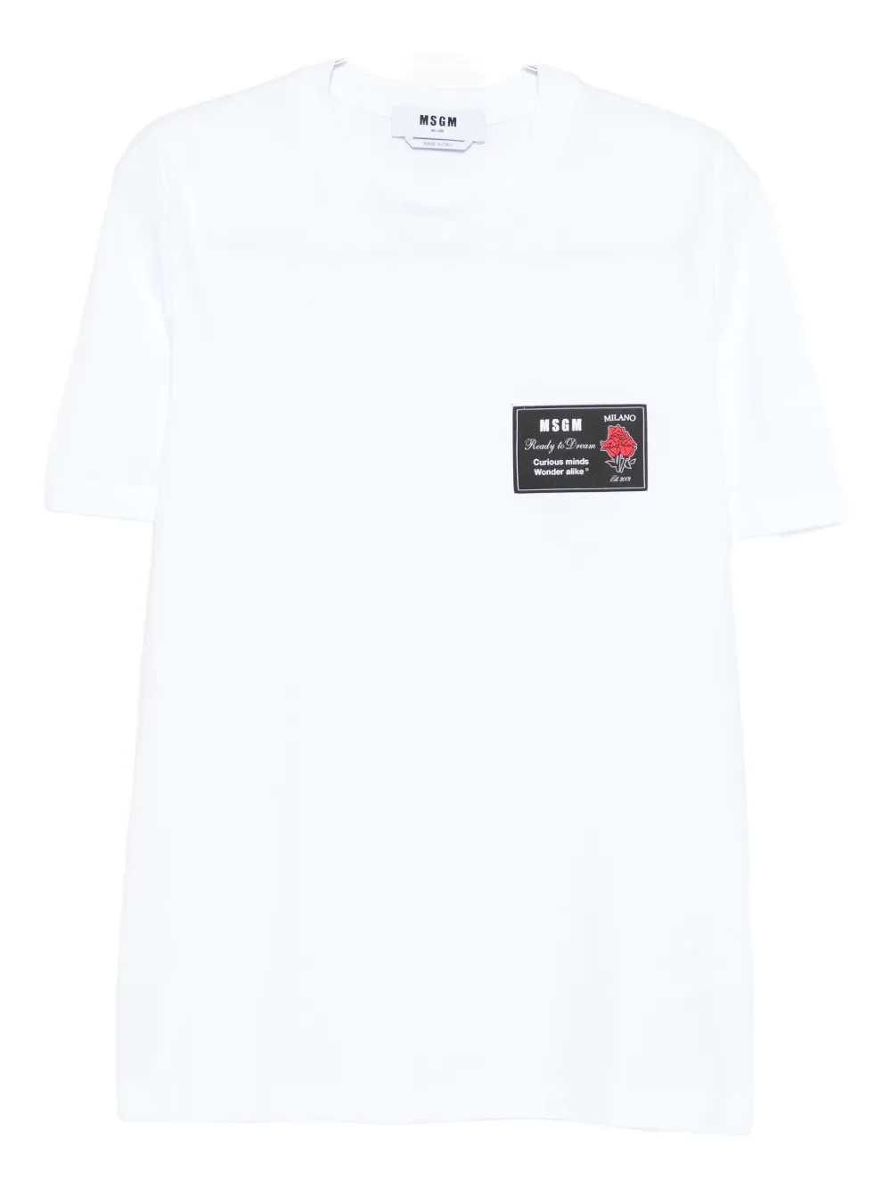 

Хлопковая футболка MSGM, белый