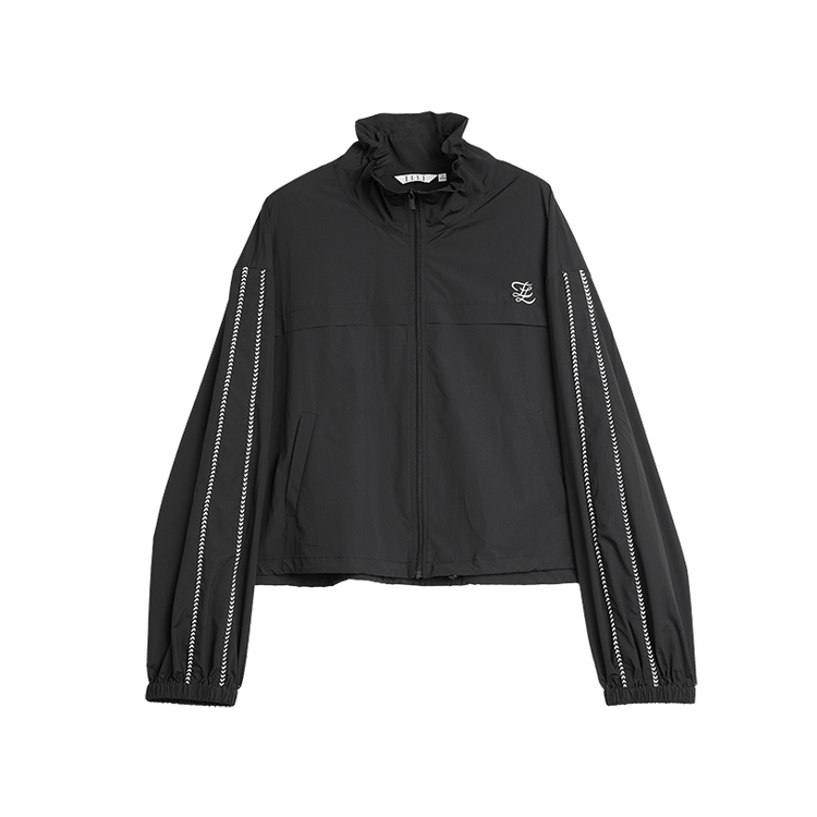 

Короткое пальто женское со стоячим воротником тонкое ELLE, черный