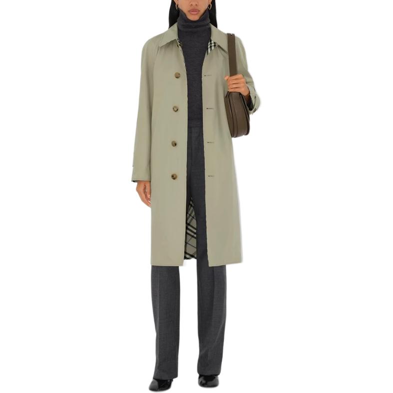 Burberry Пальто SS24 женское Moss Green — фото 4
