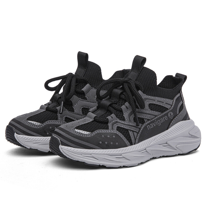 Кроссовки NAVIGARE Kids Lifestyle Shoes Kids Low-top Gray, черный — фото 3