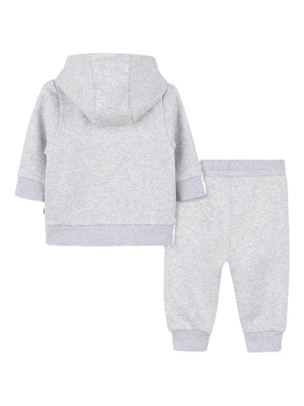 Спортивный костюм на молнии с капюшоном BOSS Kidswear, серый — фото 2