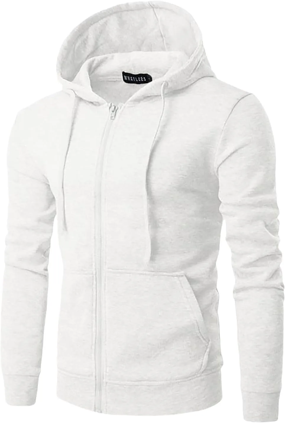 

Толстовка Full Zip Up Hoodie мужская, Heavyweight Fleece, Slim Fit, с карманами