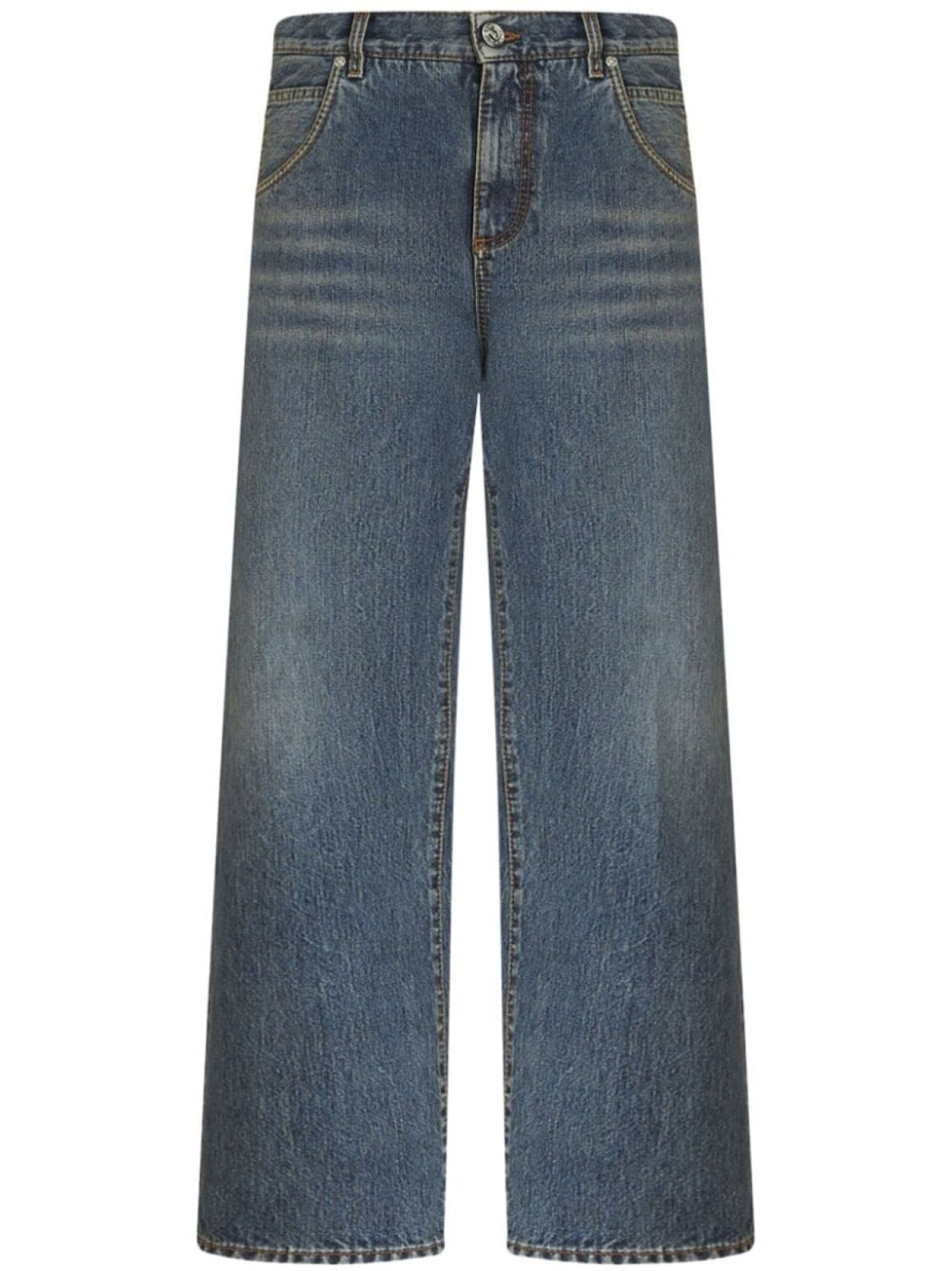 

ETRO укороченные джинсы широкого кроя, синий