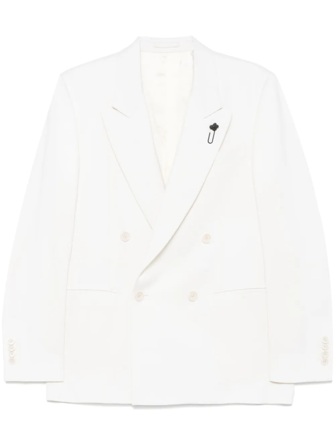 

Шерстяной блейзер Lardini, нейтральный