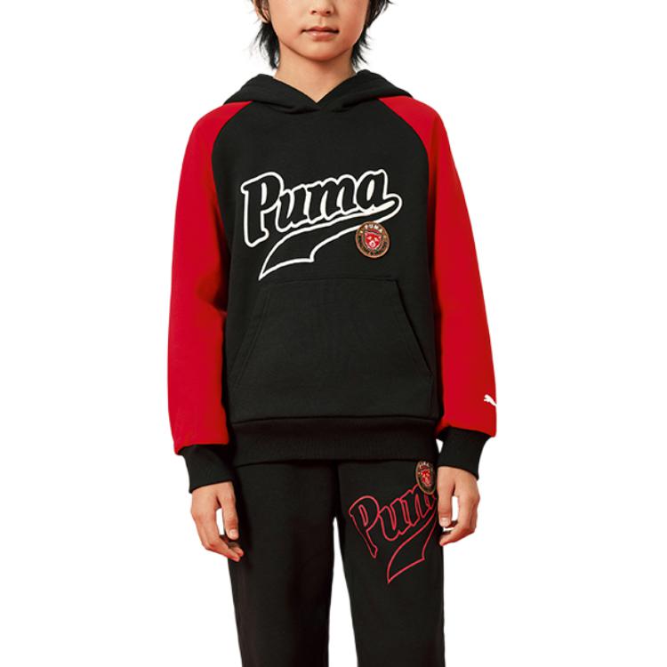 

PUMA Свитшот Sportstyle Series черный красный тон детский