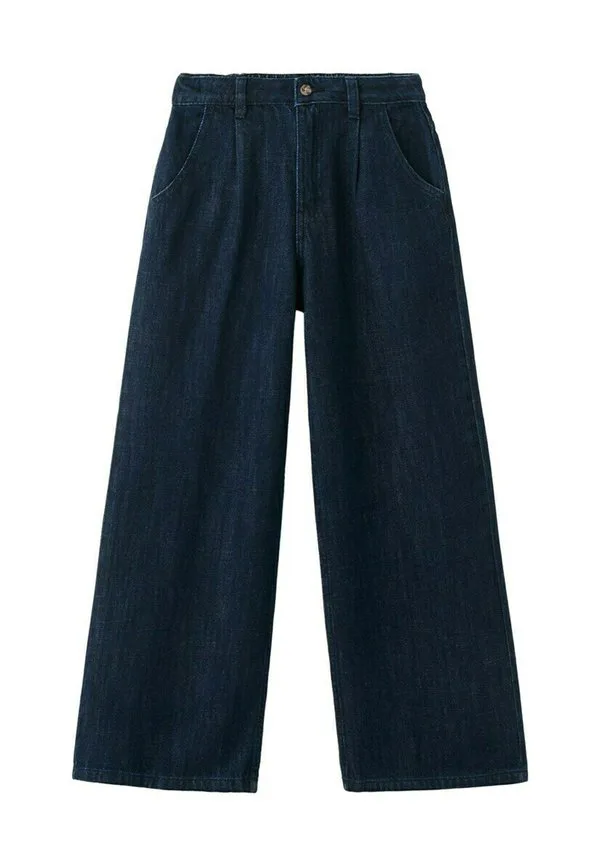 Детские расклешенные джинсы Mango Kids, Dark Blue
