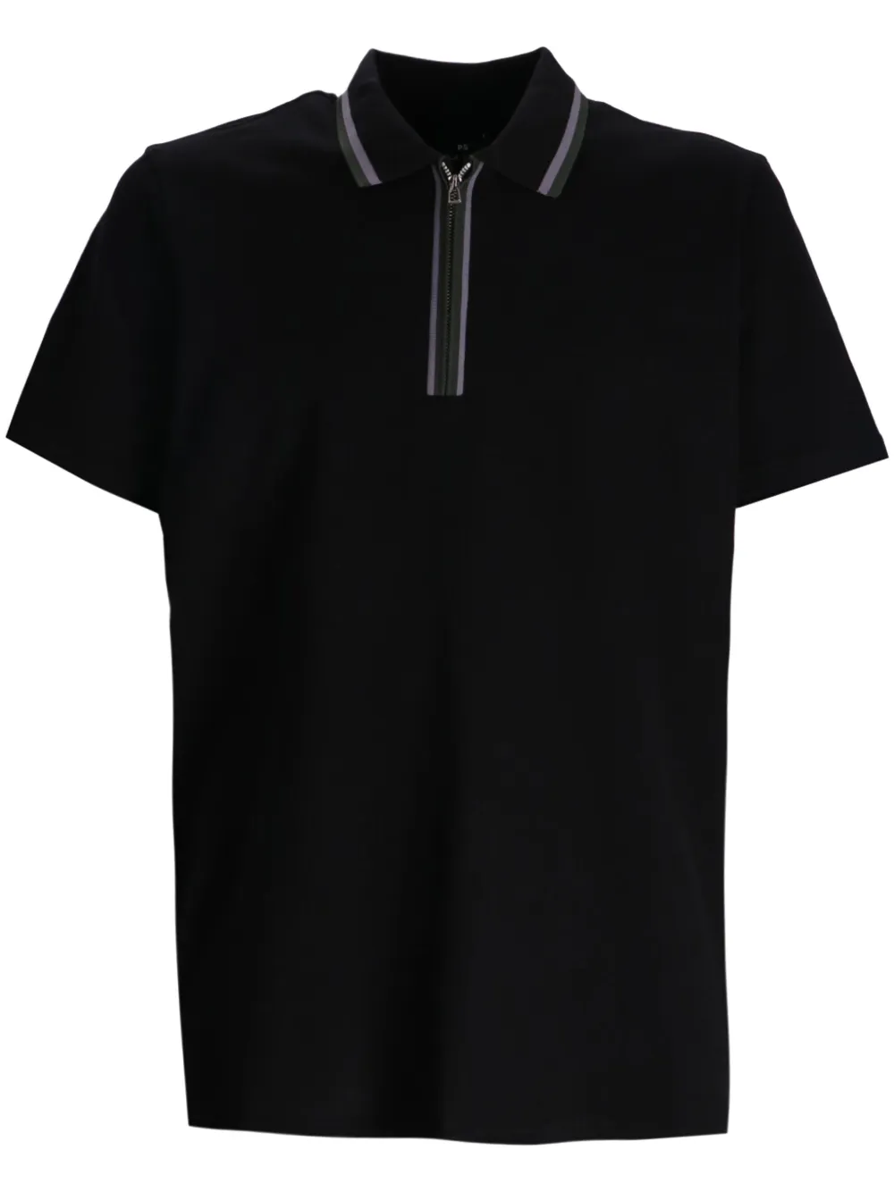 

Рубашка поло с воротником на молнии PS Paul Smith, черный
