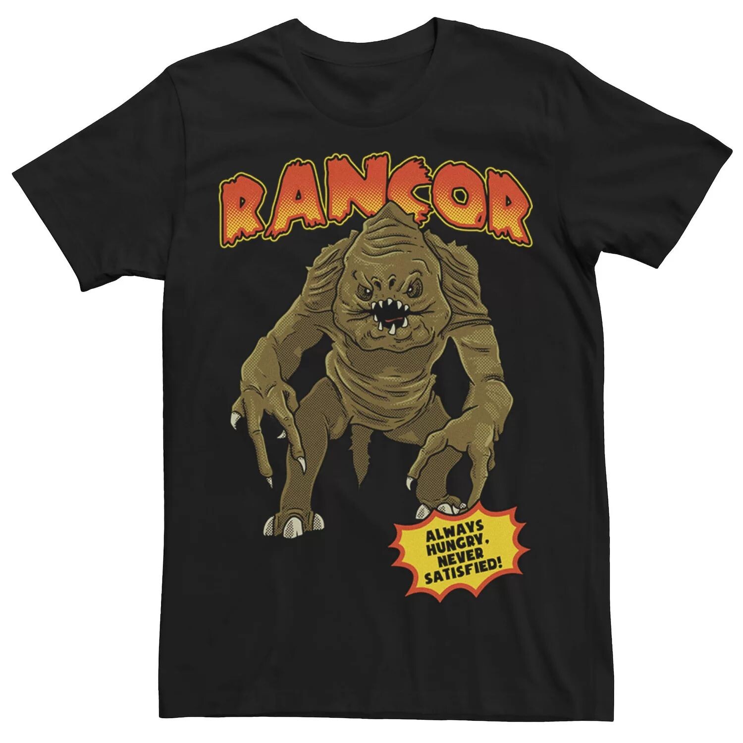 

Мужская футболка Star Wars Rancor Always Hungry Never Satisfied Licensed Character, черный