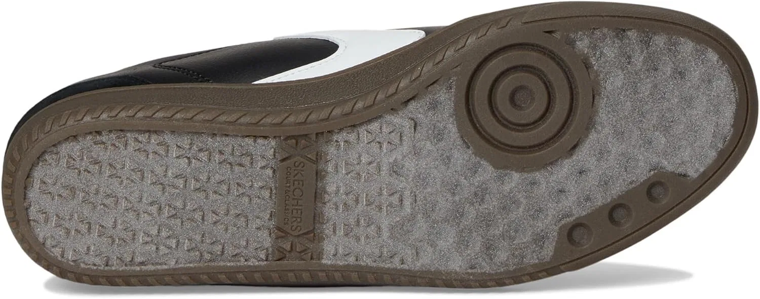 Мужские кроссовки Skechers Hotshot Relegate, Black Duraleather Suede White Trim — фото 3