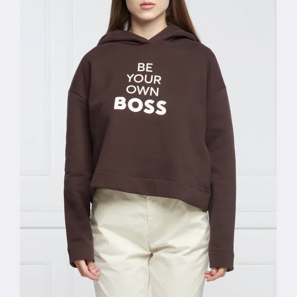 

C_Eshanta_Wd толстовка свободного кроя Boss, коричневый