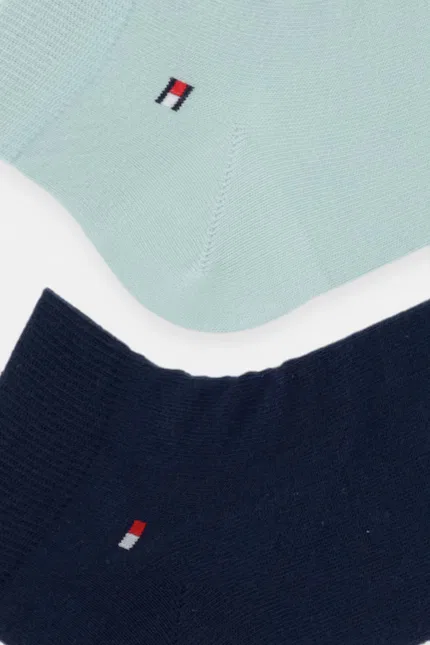 Носки мужские с хлопком 2 шт Tommy Hilfiger, зеленый — фото 2