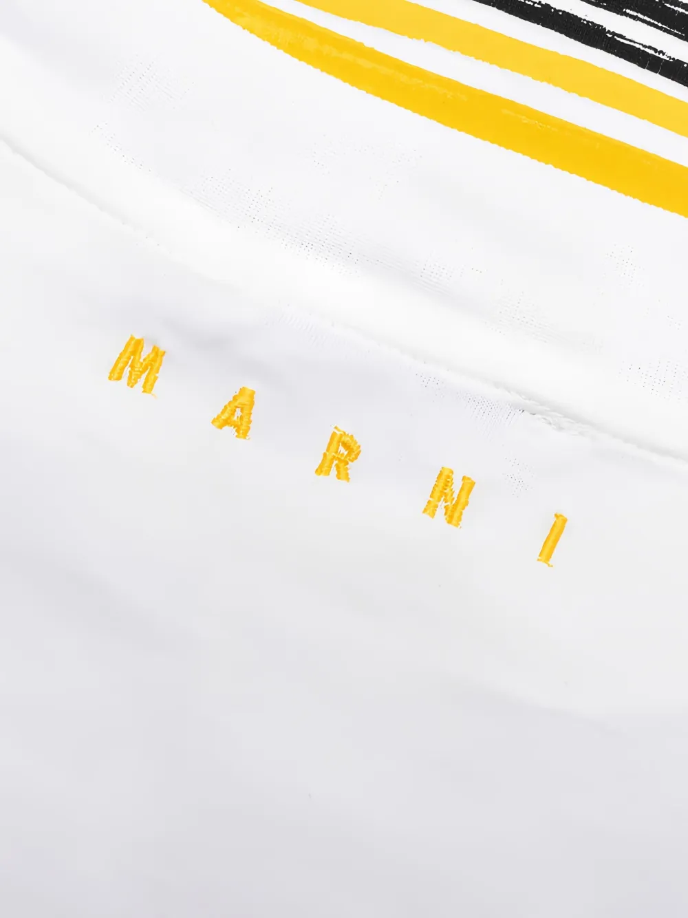 Футболка с длинным рукавом и графическим принтом Marni, белый — фото 3