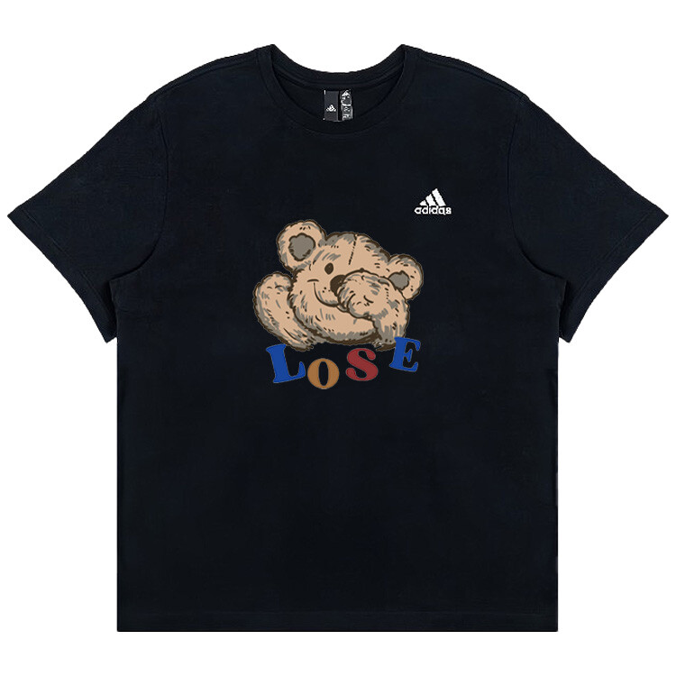 

Футболка унисекс черная Adidas, черный
