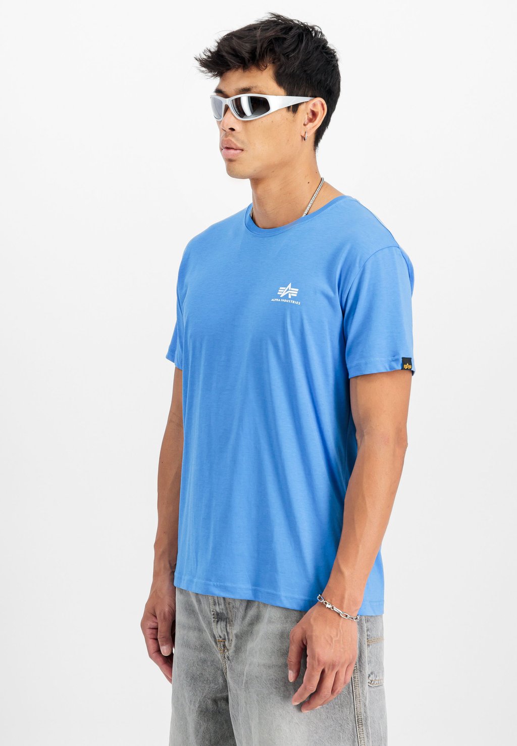 

Базовая футболка SMALL LOGO Alpha Industries, синий