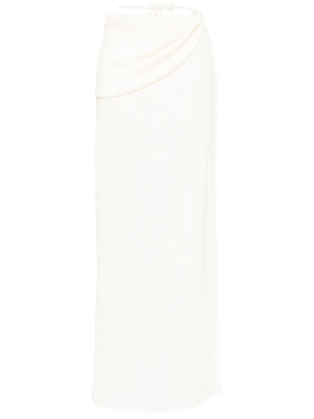 

Юбка макси с запахом Magda Butrym, кремовый