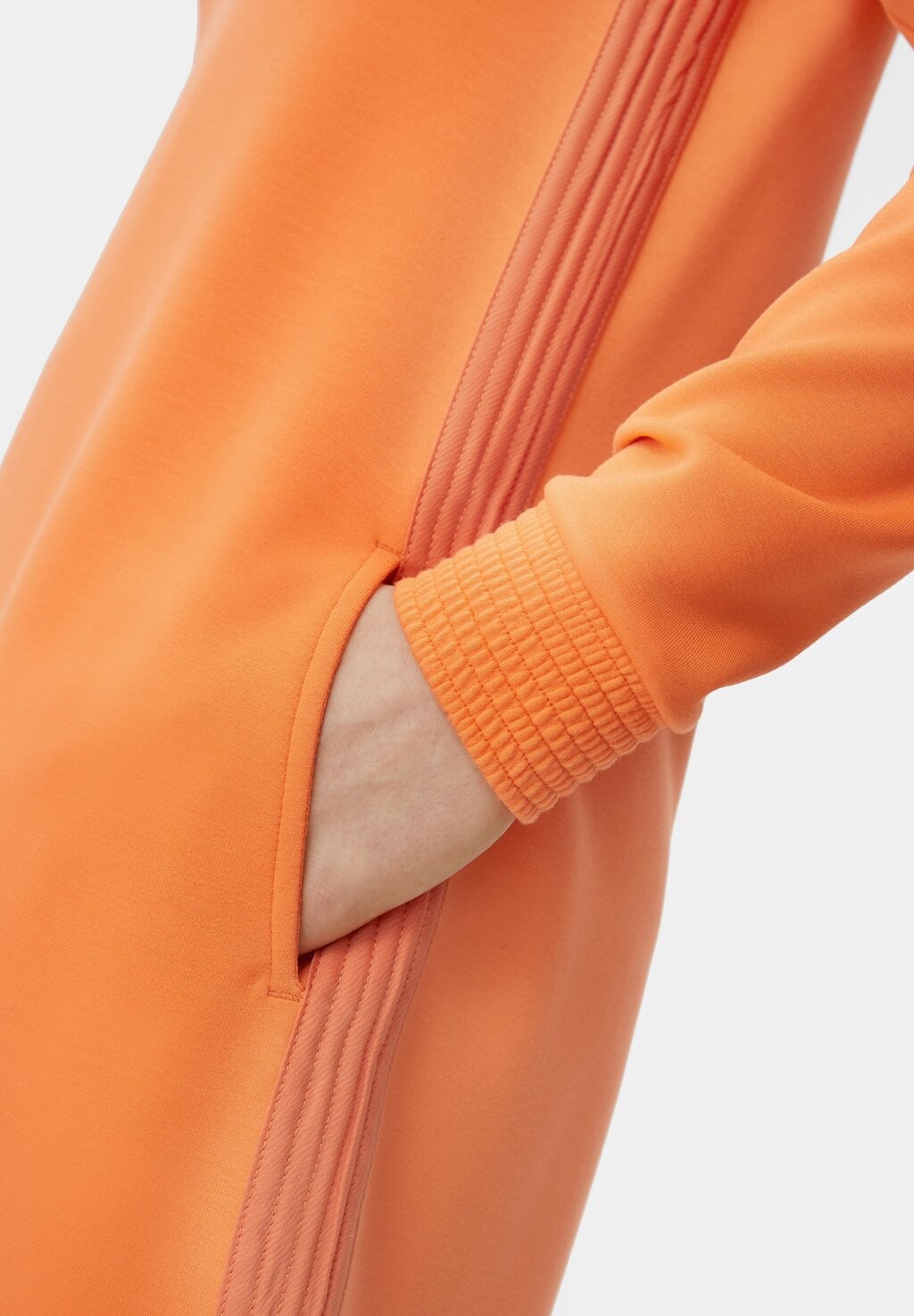 

Платье из джерси MIT SEITLICHEN DETAILS comma casual identity, оранжевый