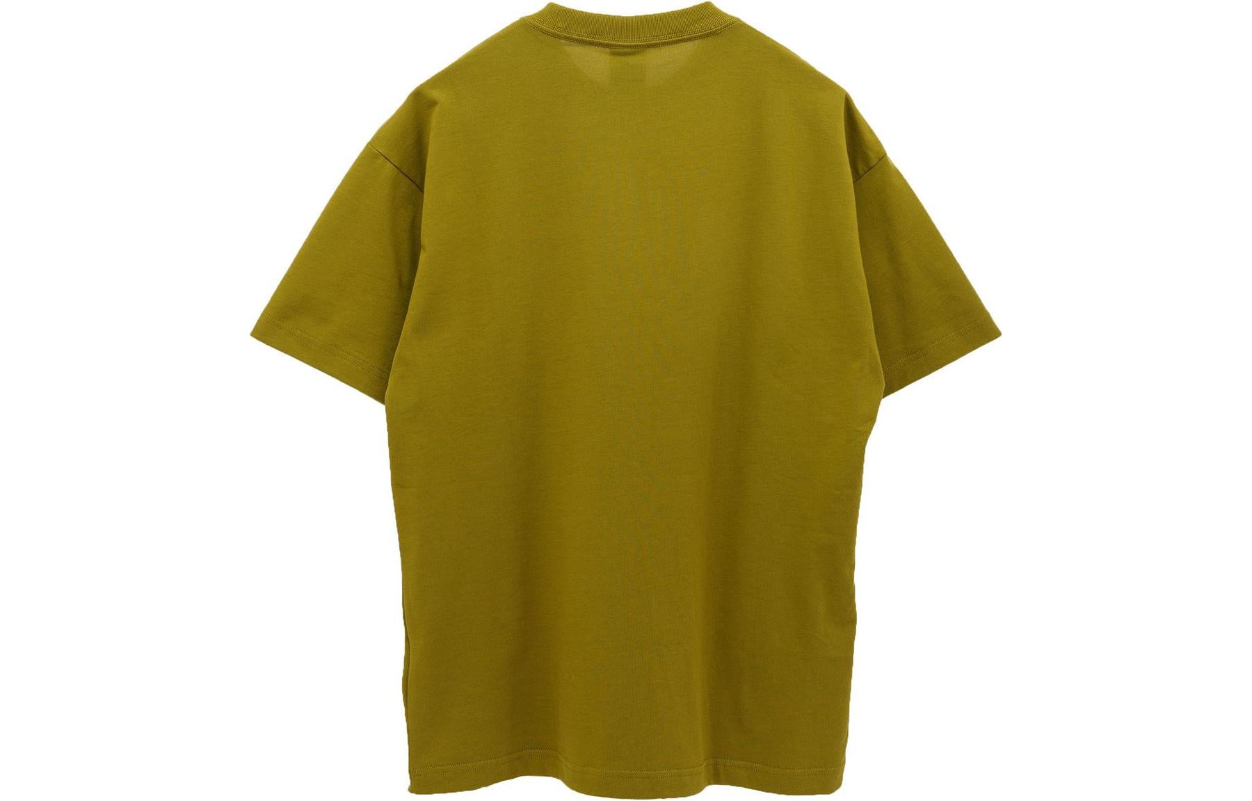 Футболка Men's Nike Solo Swoosh Solid Color Sports Round Neck Short Sleeve Desert T-Shirt DA0321-318 — фото 2