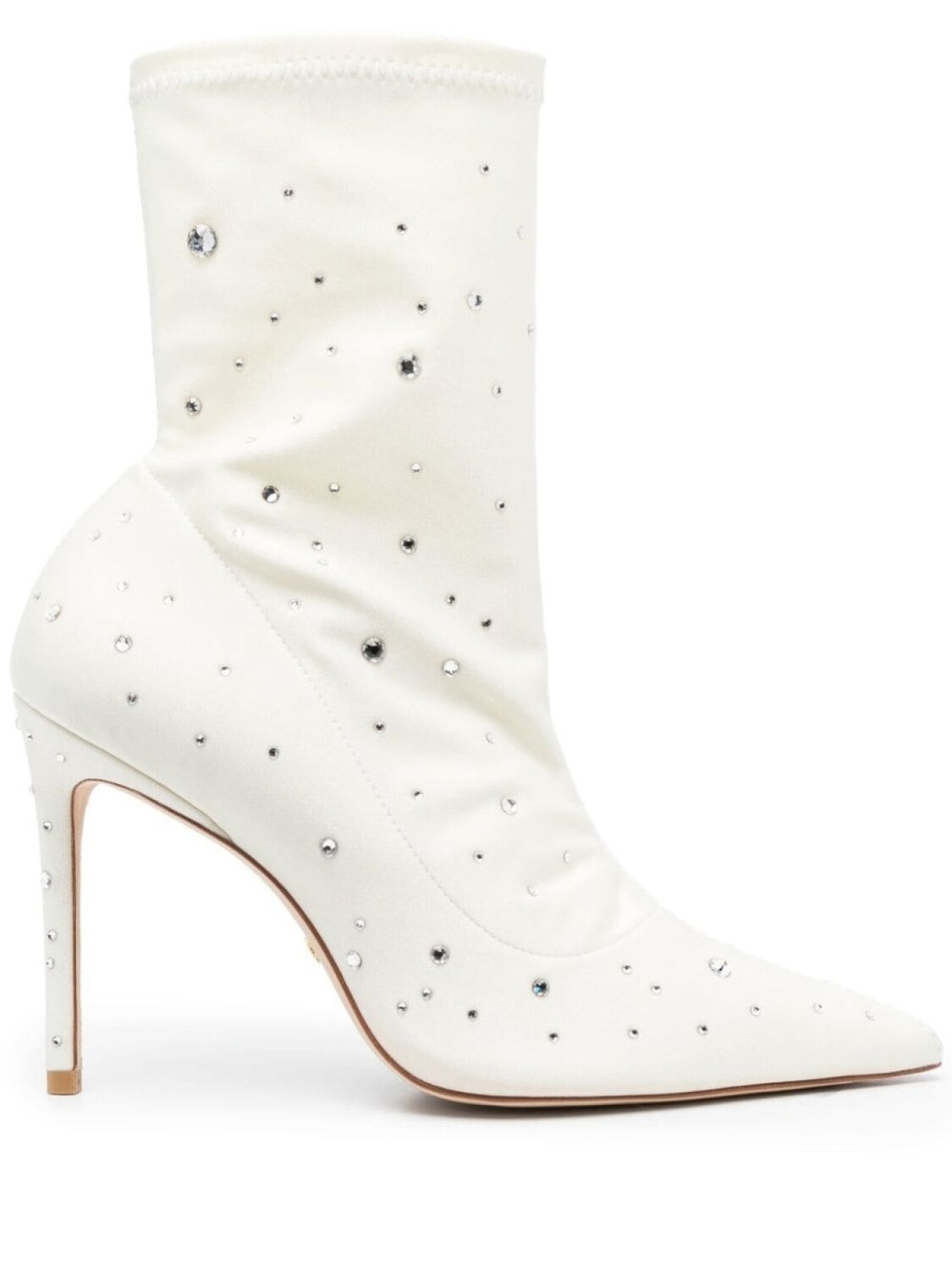 Stuart Weitzman ботильоны с кристаллами, белый